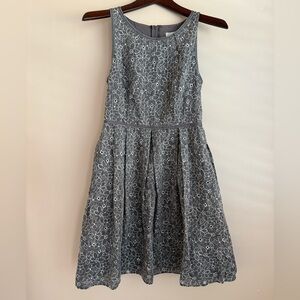 Max Studio grey eyelet style dress